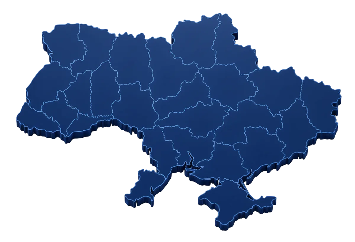 Мапа України — клієнти BASE по всій країні